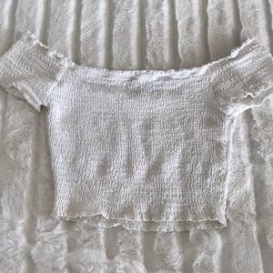 off the shoulder cropped top
